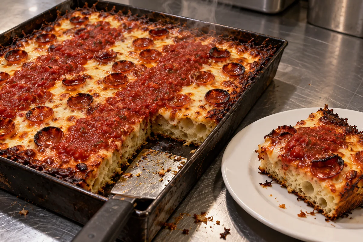 Detroit Style Pizza